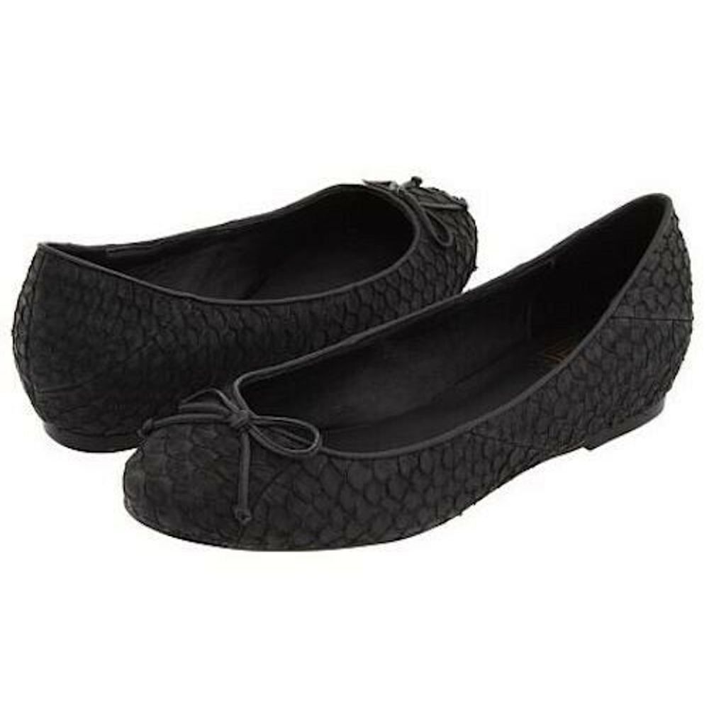 Pour La Victoire Hessa Black Leather Flats 8.5 M